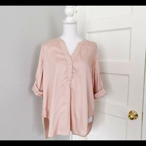 Amour Vert Evangeline Tunic Pullover Blush Pink